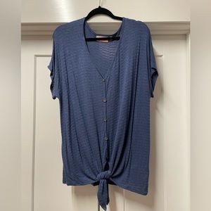 COPY - Blue Top with tie detail
